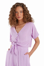 Carregar imagem no visualizador da galeria, Gallery: Blueman Beach Top Blusa Laco Botoes Liso Roxo

