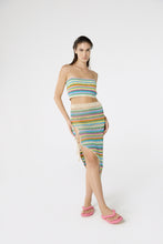 Carregar imagem no visualizador da galeria, Image 03: Blueman Beach Skirt Bottom Crochet Listras
