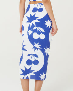 Image 05: Blueman Beach Skirt Bottom Set Cerise