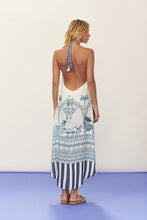Carregar imagem no visualizador da galeria, Model Back: Blueman Maxi Dresses Choker Dress From-Rio
