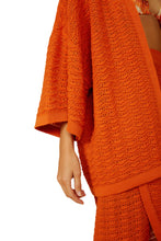 Carregar imagem no visualizador da galeria, Image 05: Blueman Kaftans / Cover Ups Laranja-Tricot Kimono
