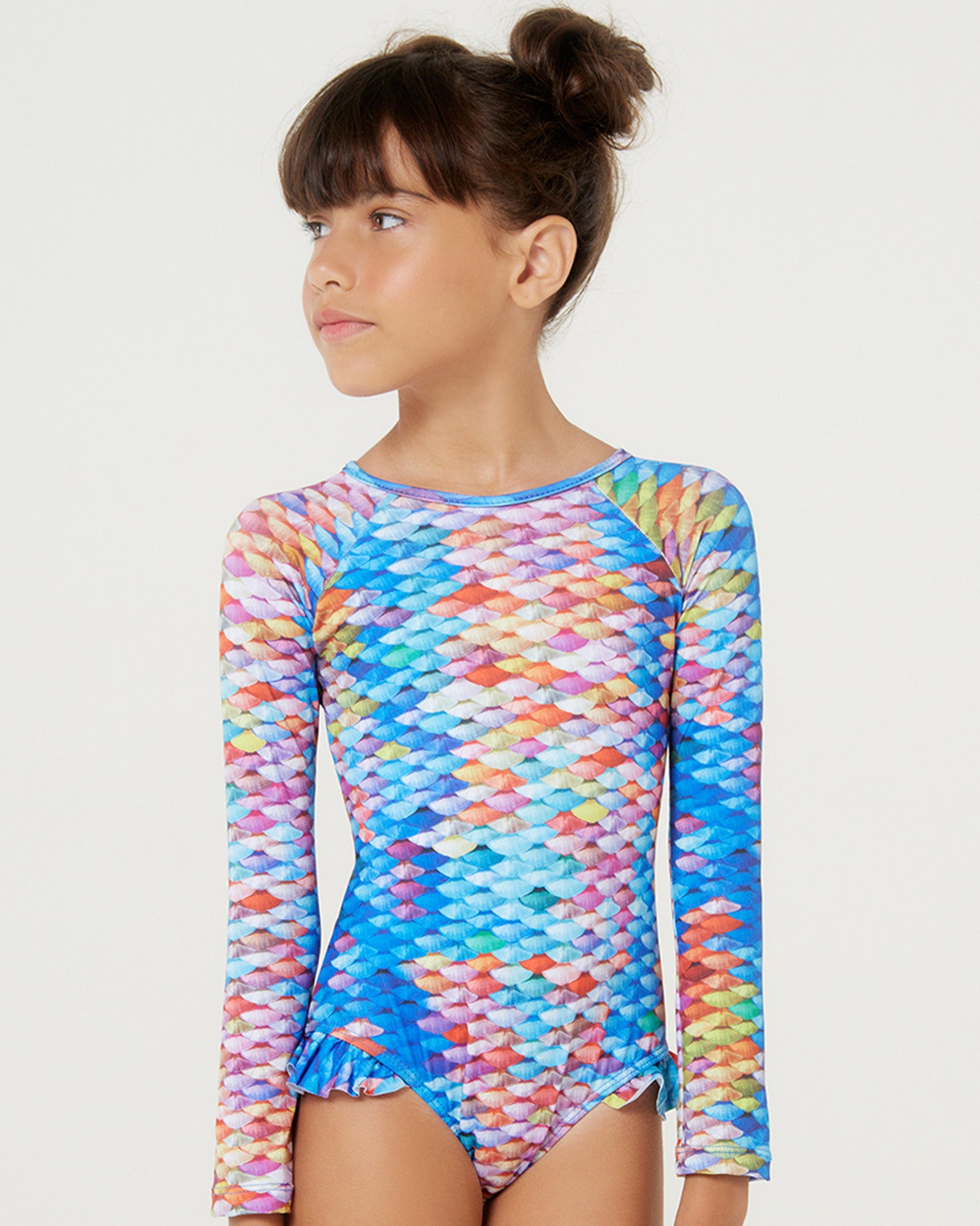 Gallery: Blueman Girl's One-Piece Maio Amber Escama Inf