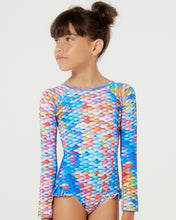 Carregar imagem no visualizador da galeria, Gallery: Blueman Girl&#39;s One-Piece Maio Amber Escama Inf
