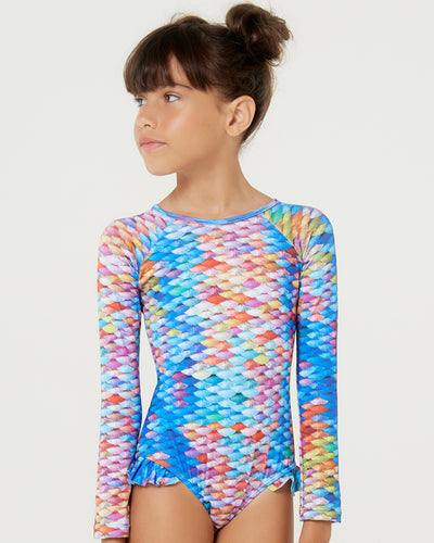 Gallery: Blueman Girl's One-Piece Maio Amber Escama Inf