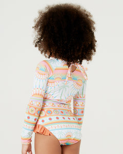 Image 04: Blueman Girl's One-Piece Maio Amber Saudacao Ao Sol Inf