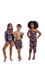 Carregar imagem no visualizador da galeria, Image 05: Blueman Girl&#39;s One-Piece Maio Long John Açaí
