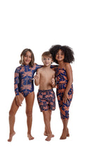 Carregar imagem no visualizador da galeria, Image 07: Blueman Girl&#39;s One-Piece Maio Long John Açaí
