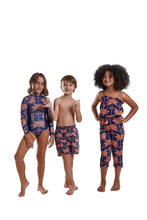 Carregar imagem no visualizador da galeria, Image 10: Blueman Girl&#39;s One-Piece Maio Long John Açaí
