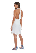 Carregar imagem no visualizador da galeria, Model Back: Blueman Maxi Dresses Saida Janus Off White
