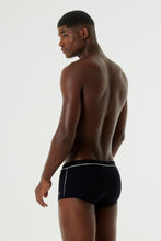 Carregar imagem no visualizador da galeria, Model Back: Blueman Sunga / Boxer Sunga Army Cos Santorini Preto

