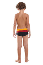 Carregar imagem no visualizador da galeria, Model Back: Blueman Boy&#39;s Swimwear Sunga Army Crepusculo Heat
