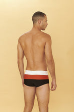 Carregar imagem no visualizador da galeria, Model Back: Blueman Sunga / Boxer Sunga Army Crepusculo Laranja
