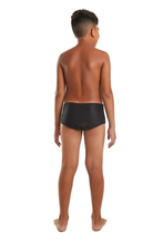 Carregar imagem no visualizador da galeria, Model Back: Blueman Boy&#39;s Swimwear Sunga Army Fit Frisos Preto
