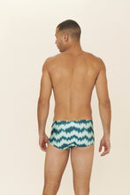 Carregar imagem no visualizador da galeria, Model Back: Blueman Sunga / Boxer Sunga Army Wind Azul
