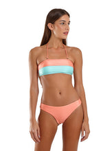 Carregar imagem no visualizador da galeria, Image 03: Blueman Top Top Bicolor Zig Laranja
