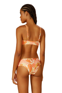 Model Back: Blueman Top Top Florest-Salmao Bardot