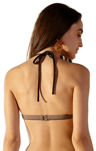 Image 06: Blueman Top Top Matelasse Caramelo Preto