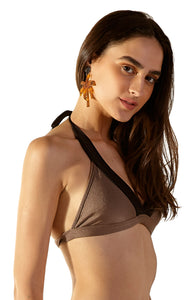 Image 08: Blueman Top Top Matelasse Caramelo Preto