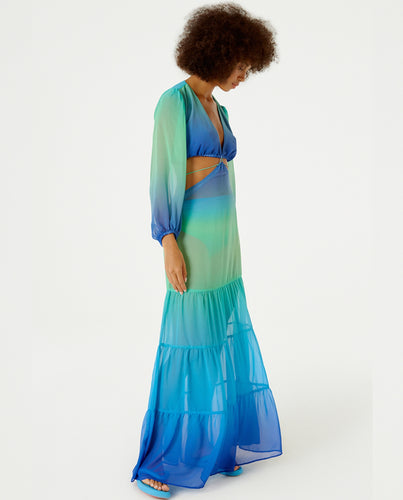Gallery: Blueman Beach Dresses Vestido Longo Resort Degrade Sky Barrado
