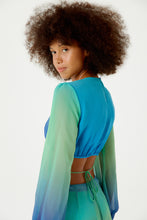 Carregar imagem no visualizador da galeria, Image 06: Blueman Maxi Dresses Vestido Longo Resort Degrade Sky Barrado
