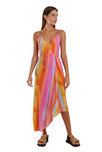 Carregar imagem no visualizador da galeria, Model Front: Blueman Maxi Dresses Vestido Mid Lenco Sunset
