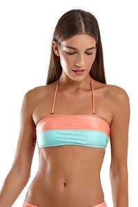 Top Bicolor Zig Laranja