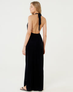 Vestido Saida Duo Liso Preto Mistica